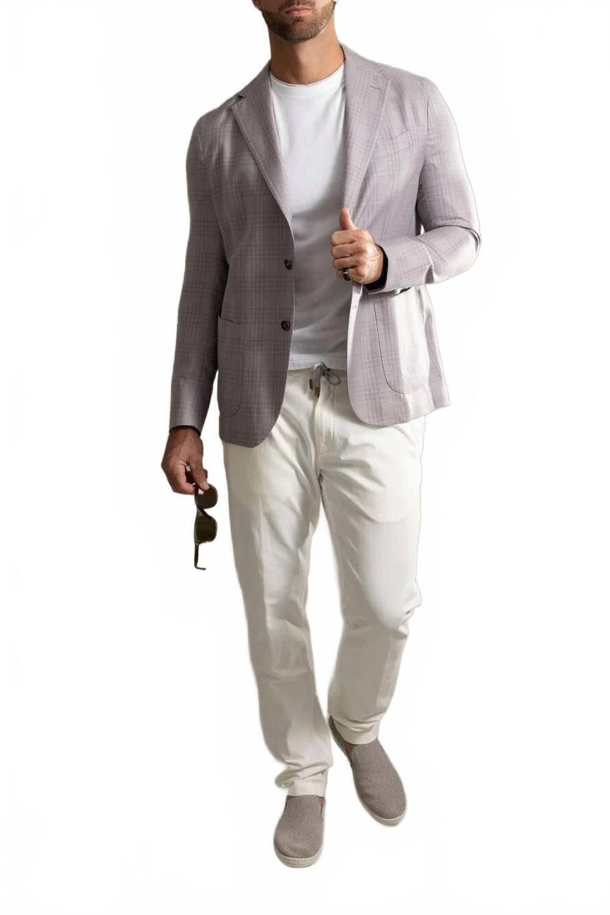 NEW ELEVENTY single breasted blazer in blueberry